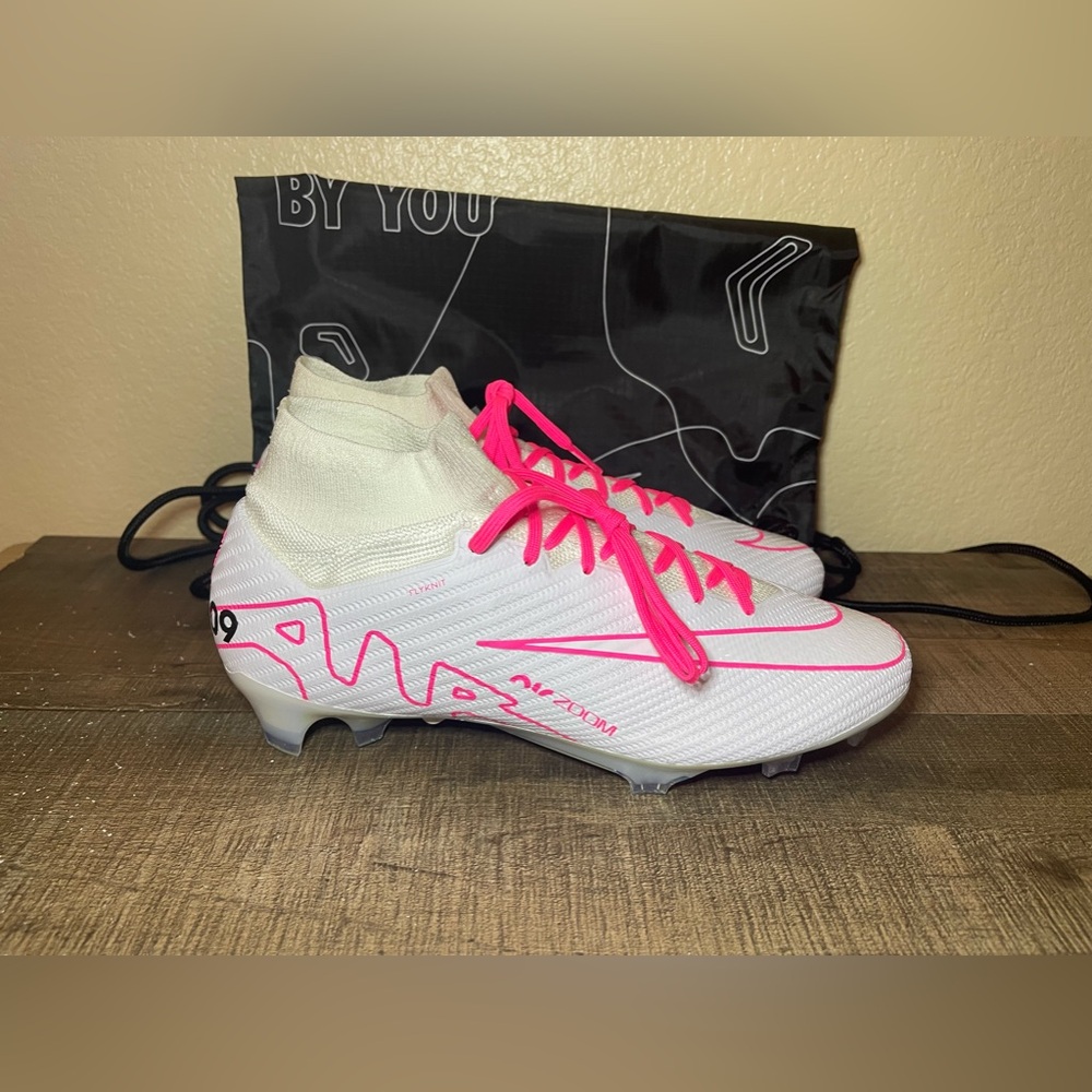 Nike By You Zoom Superfly 9 Elite FG “White Pink”
- Size 8.5 Men.